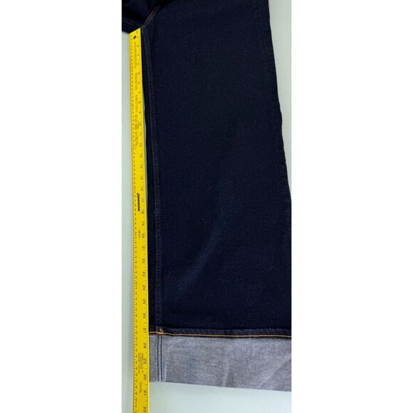 Rails The Getty High Rise Wide Leg Jeans Women's 27 Midnight Blues Cuffed - Picture 7 of 11